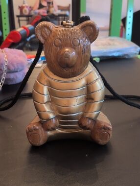 Timmy Woods Carved Bear Purse
